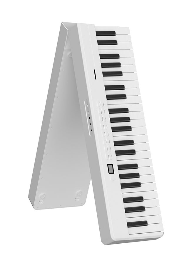 Folding Piano Keyboard, 88 Key Semi Weighted Keyboards Electric Piano, Full Size Keyboard Portable Digital Piano with Sustain Pedal, Handbag, Bluetooth, USB MIDI for Beginner, Adult