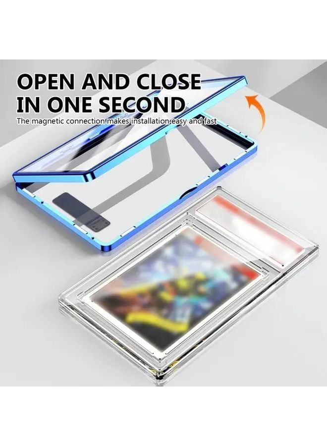 Blue Magnetic Closure Graded Card Protector Case with Stand for PSA CGC 35PT Slabs - Image 5