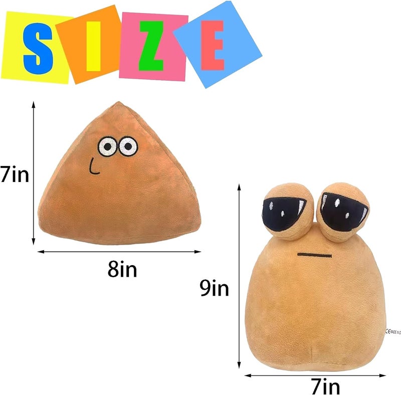 Fublazeze Alien Pou - 22 cm Alien Pou Plush Alien Pou Stuffed Animal Pou Plush Toy Animal Pou Dol Kawaii Stuffed Animal Stuffed Animal Plush Doll Play Toy for Girl Boy Gift 8.6 in. - Image 3