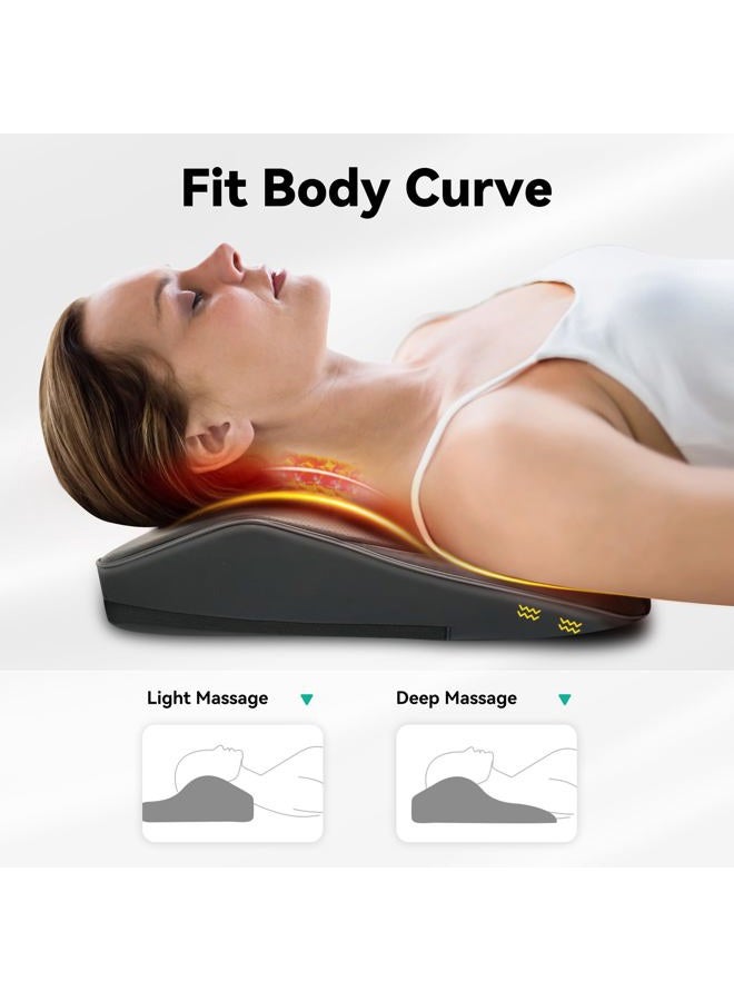 Snailax Shiatsu Lumbar and Neck Massager Massage Pillow for Back, Neck, Shoulder, Gifts, 32 x 11 x 39 cm, Black - Image 2