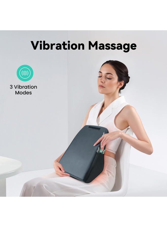 Snailax Shiatsu Lumbar and Neck Massager Massage Pillow for Back, Neck, Shoulder, Gifts, 32 x 11 x 39 cm, Black - Image 4