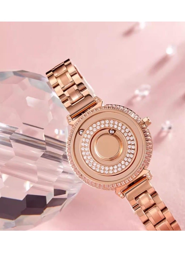 EUTOUR Magnetic Bead Concept Watch Fashion Luxury Business Quartz Watch - Image 3