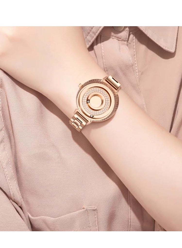 EUTOUR Magnetic Bead Concept Watch Fashion Luxury Business Quartz Watch - Image 5