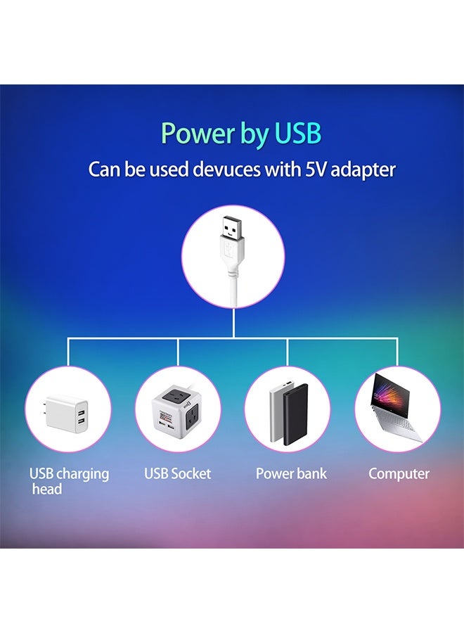 يان تي الأضواء النيونية RGBIC القابلة للانحناء (2 متر): تحكم عبر تطبيق بلوتوث بمنفذ USB 5V، مزامنة مع الموسيقى وتغيير ألوان تلقائي، مقاومة للماء ومثالية لديكور غرف النوم والمنزل.  - Image 2