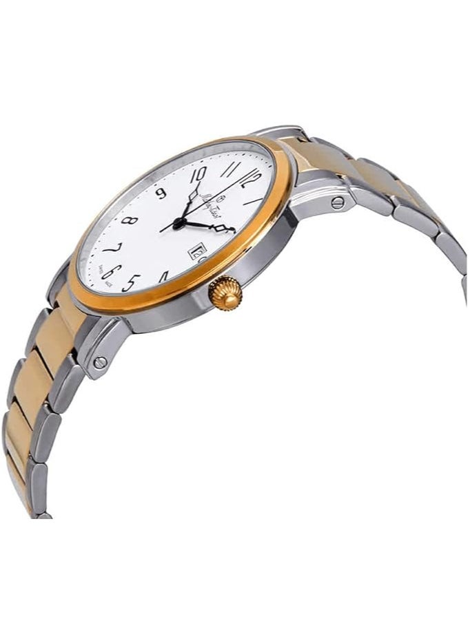 Mathey-Tissot City Metal White Dial Men's Watch HB611251MBG, Analog Display and Stainless Steel Strap, White  - Image 2