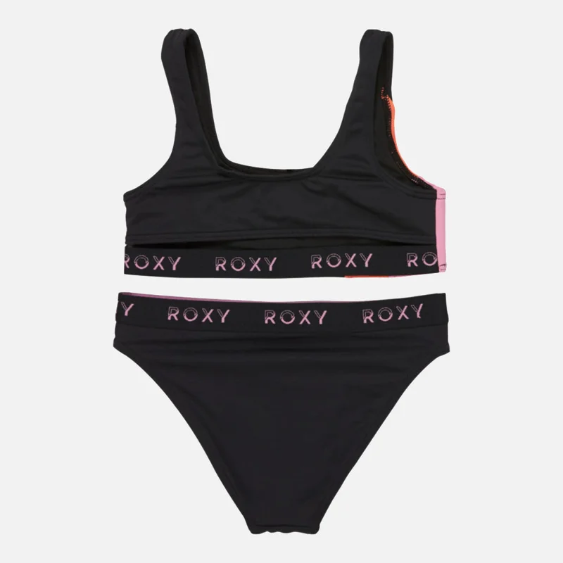 Roxy Colorblock Two-Piece Swim Set - Kids
