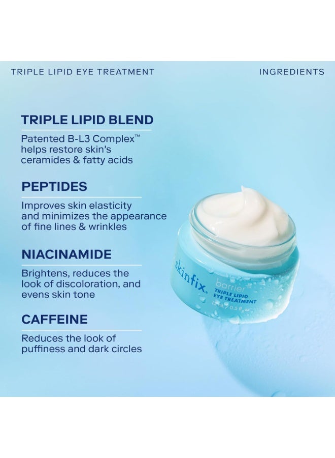Skinfix Skinfix Barrier+ Triple Lipid Eye Treatment: Infused with Caffeine, Niacinamide, and Peptides for Depuffing, Tightening, and Under-Eye Brightening, 15 ml  - Image 4