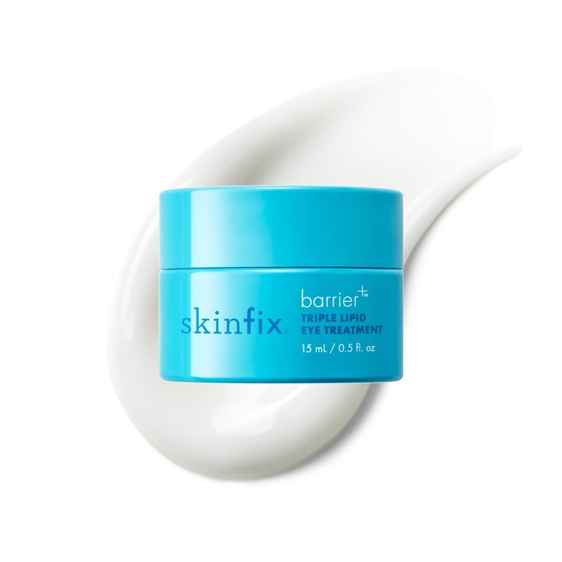 Skinfix علاج العين ثلاثي الدهون من سكين فيكس - 0.5 أونصة سائلة - كريم للعين - يشد visibly، يقلل الانتفاخ ويجعل منطقة تحت العين ناعمة - غير مسبب للرؤوس السوداء - خالي من العطور - نباتي، خالي من القسوة - Image 1