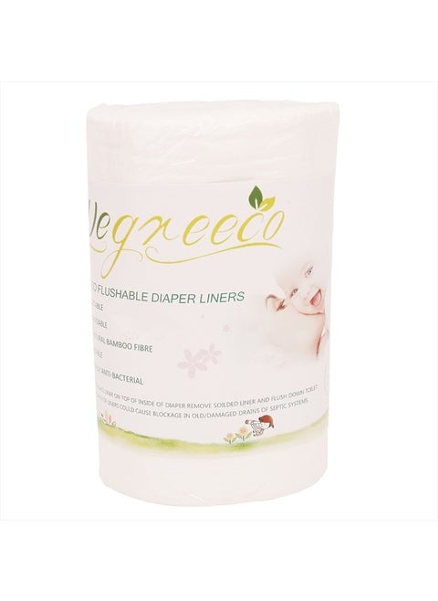 Unscented Diaper Liners,Fragance Free and Chlorine Free - 100 Sheets Per Roll (1 Roll)