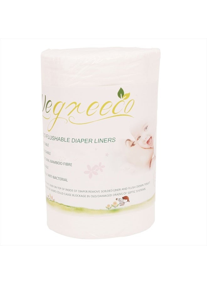 Unscented Diaper Liners,Fragance Free and Chlorine Free - 100 Sheets Per Roll (1 Roll)