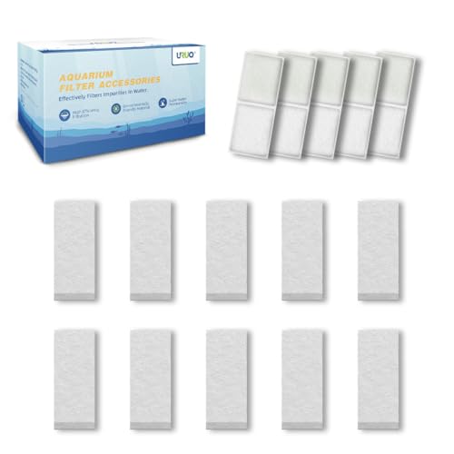 URUQ Fish Tank Filter Cartridge 15 Pack Aquarium Top Fin Filter Cartridges Replacement Aquarium Carbon Cartridge with Zeolite - Image 1