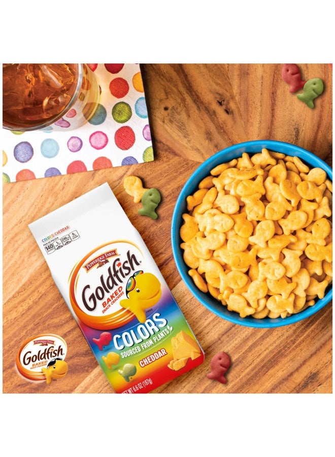 Pepperidge Farm Goldfish Colors Cheddar Cheese Crackers, Baked Snack Crackers, 6.6 Oz Bag  - Image 2