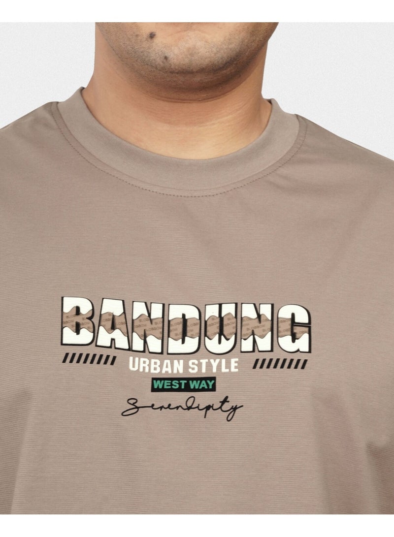 TORINESE "Bandung Taupe" Graphic Oversize - Image 3