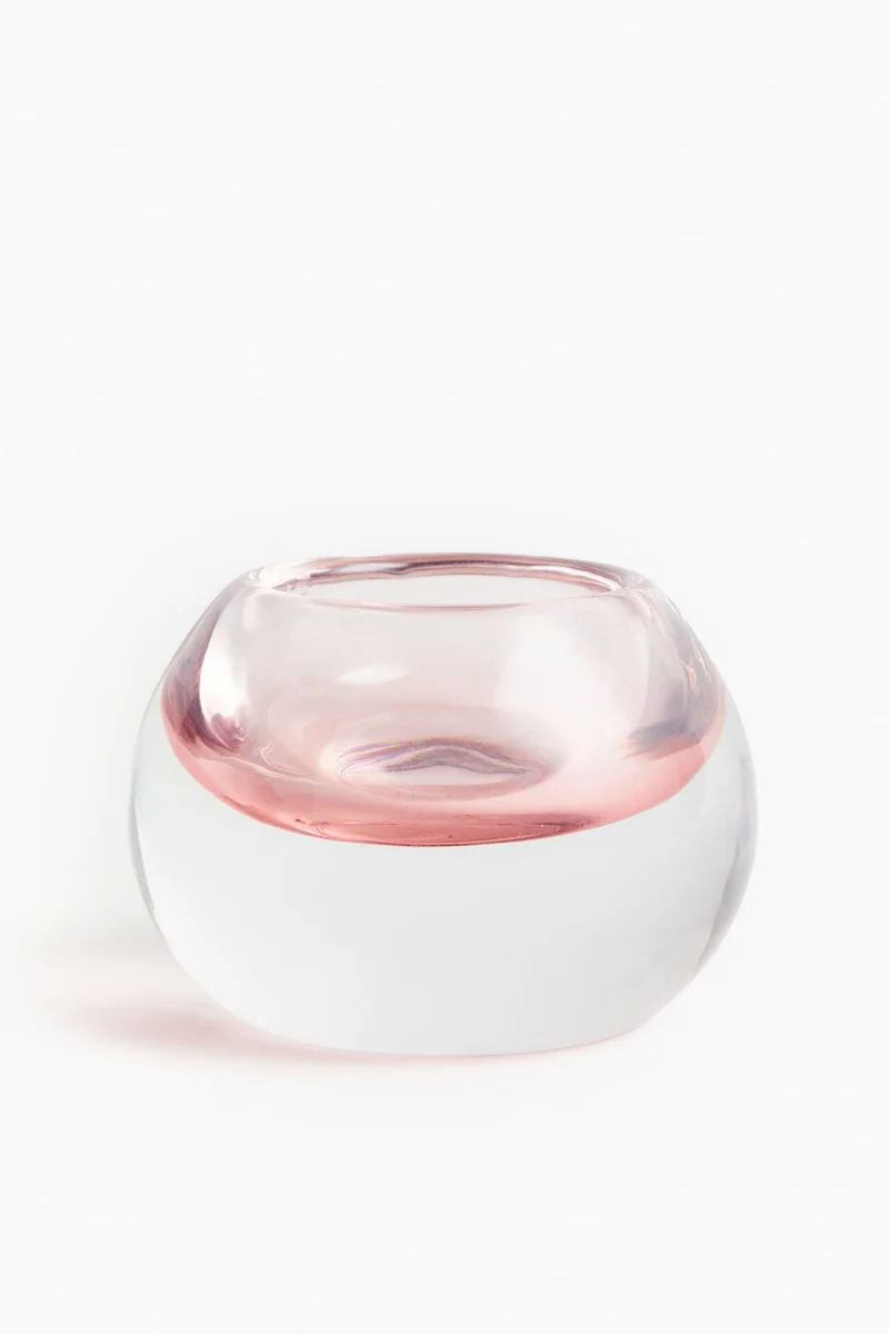 H&M Glass tealight holder