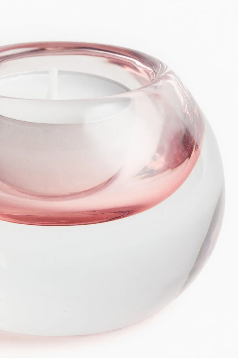 H&M Glass tealight holder