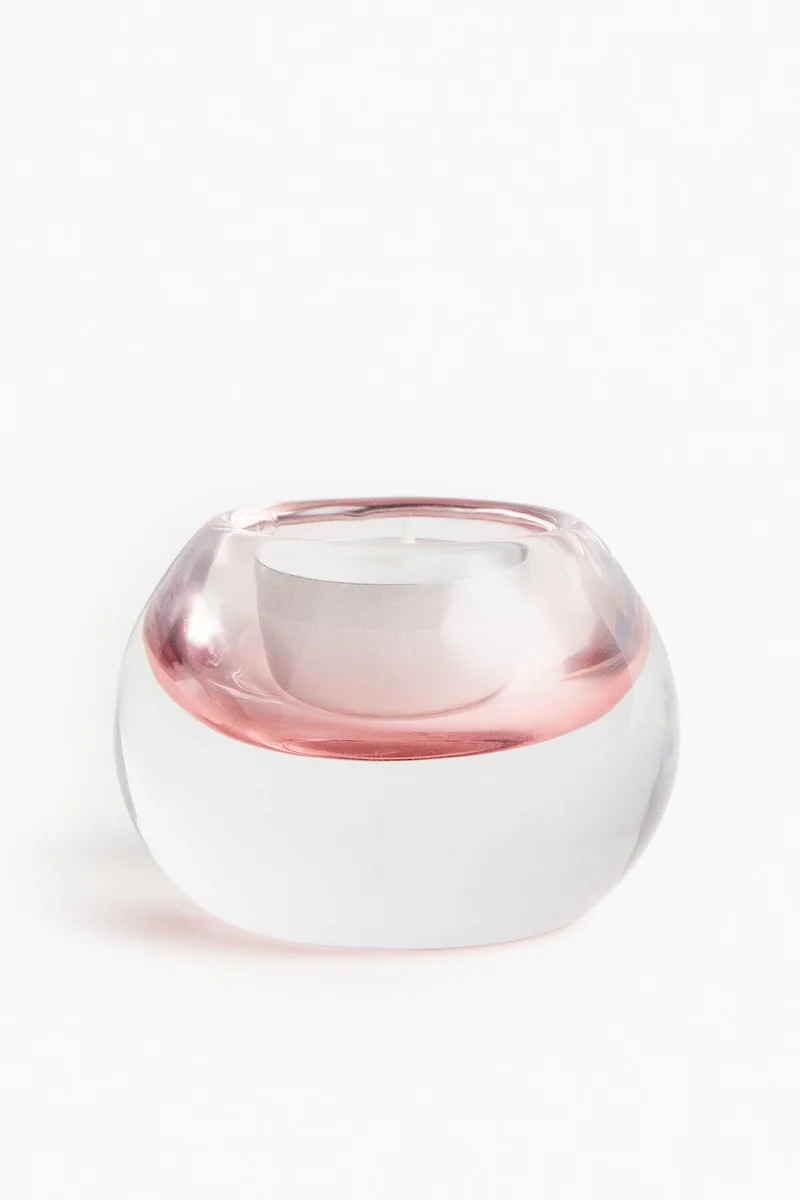 H&M Glass tealight holder