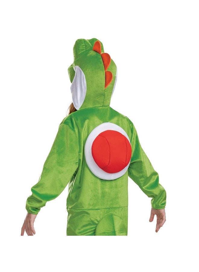 Disguise Yoshi Costume Hooded Jumpsuit, Official Super Mario Character Costume for Kids, Size (14-16) - Image 4