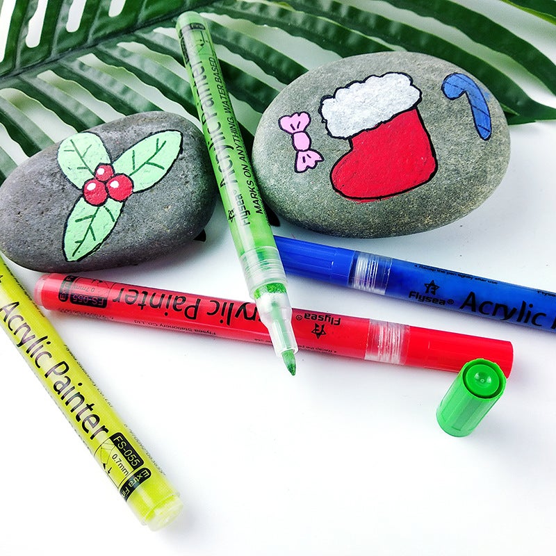 0.7Mm Acrylic Marker Nail Art Graffiti Diy Crafts Quick-Drying Waterproof Single Kidsren'S Painting Brush - Image 3