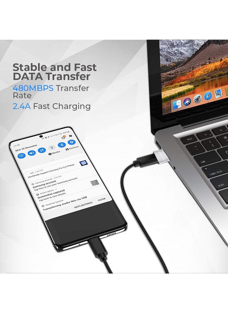erorex New USB to USB C Adapter 3Pack,Type C Female to USB A Male Charger Cable Converter for Apple Watch Ultra iWatch Series 8 7 9,AirPods,iPhone 12 13 14 15 16 Plus Max Pro,iPad 10 Air 4 5 Mini connector  - Image 3