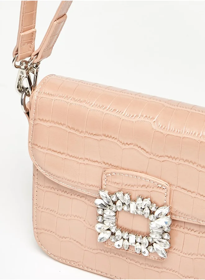 فلورا بيلا من شو إكسبرس Embellished Satchel Bag