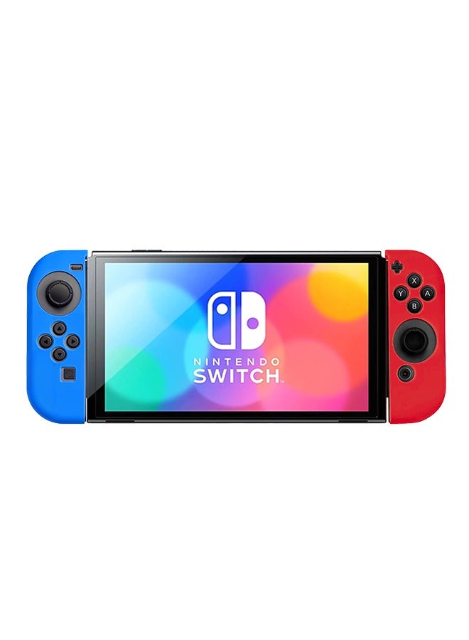 XForm Nintendo Switch/OLED Joy-Con Shell Case Colorful Left & Right Handle Protective Cover (Blue & Red) – Soft TPU Replacement Housing for Joy-Con Controllers - Image 3