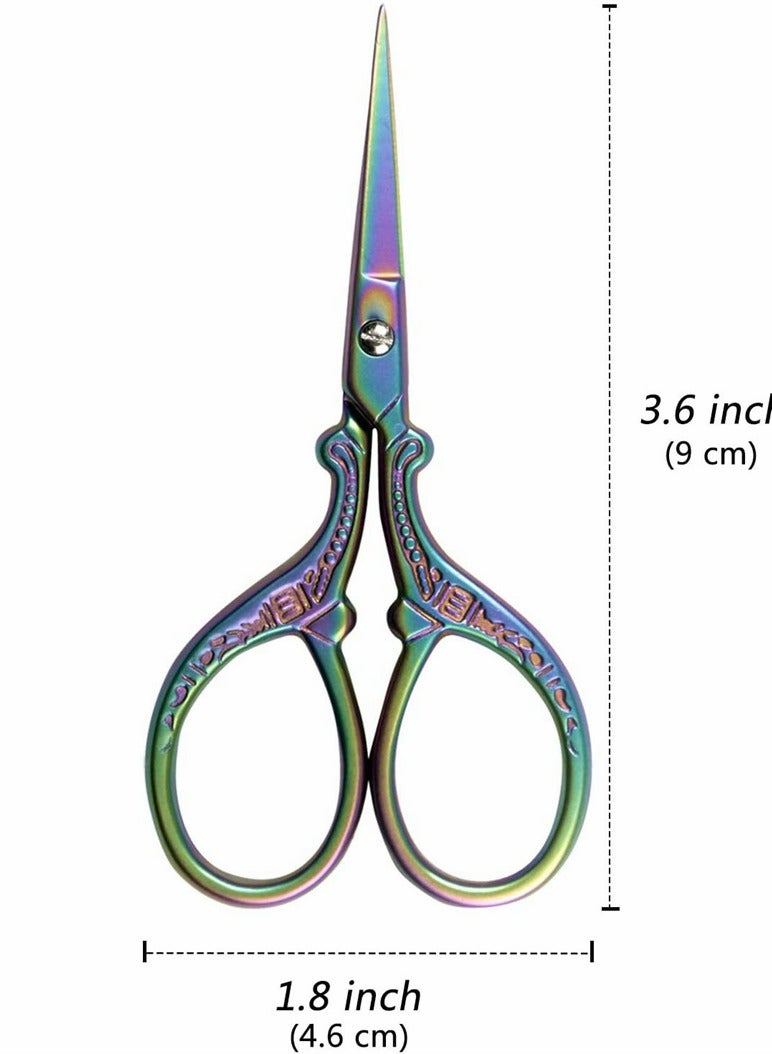 مقصات صغيرة متعددة الاستخدامات بطول 36 بوصة أداة قطع حادة للتطريز للخياطة والحرف والأقمشة والورق والاستخدام المكتبي - Image 5