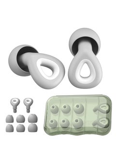 Ear Plugs for Sleeping Noise Cancelling, High Fidelity Concert Ear Plugs, Reusable Soft Silicone Ear Protection for Sleep, Concerts, Work, Rave -35dB Noise Reduction, with 6 Eartips