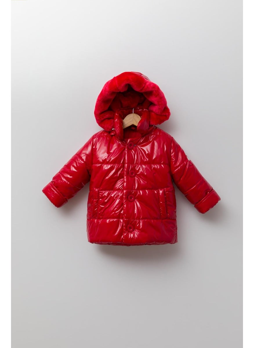 Baby Hola Hooded Water and Windproof Girl's Boy's Coat 13441  - Image 3