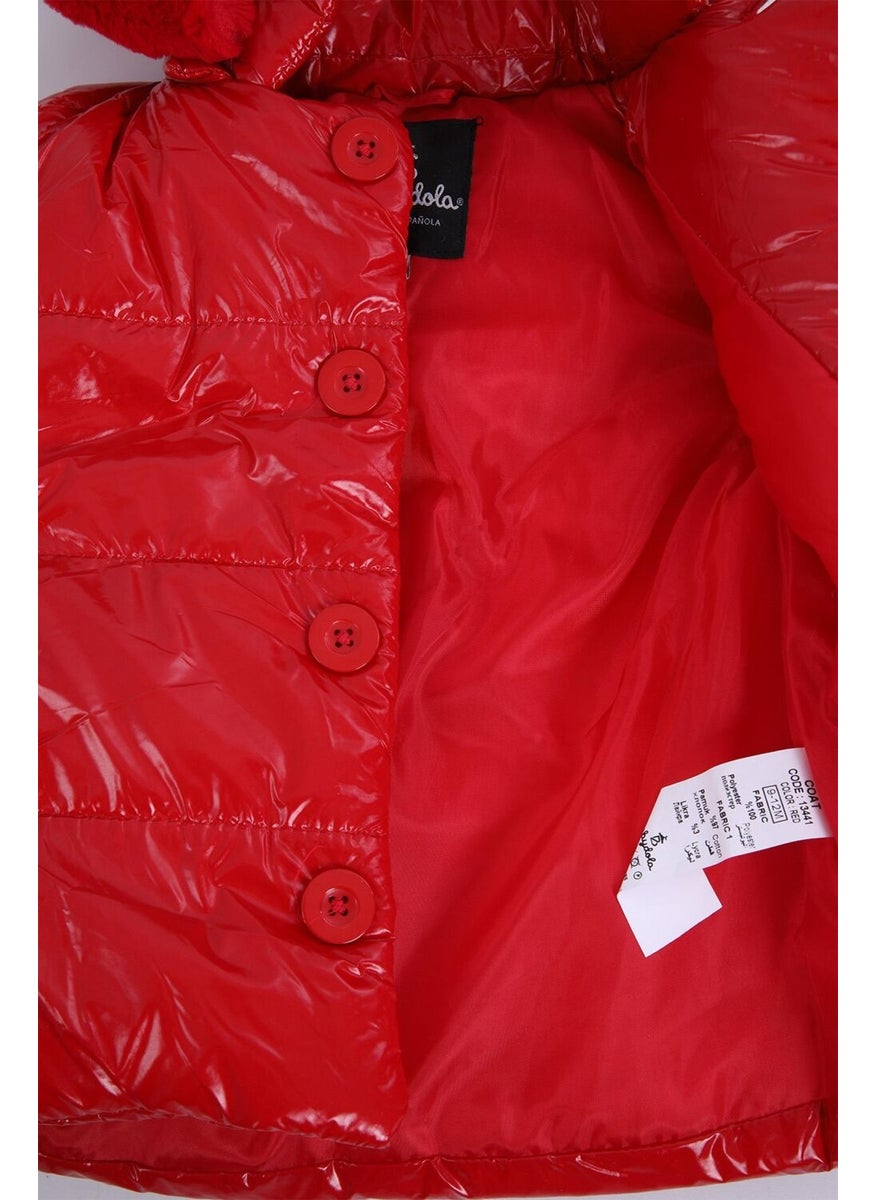 Baby Hola Hooded Water and Windproof Girl's Boy's Coat 13441  - Image 4