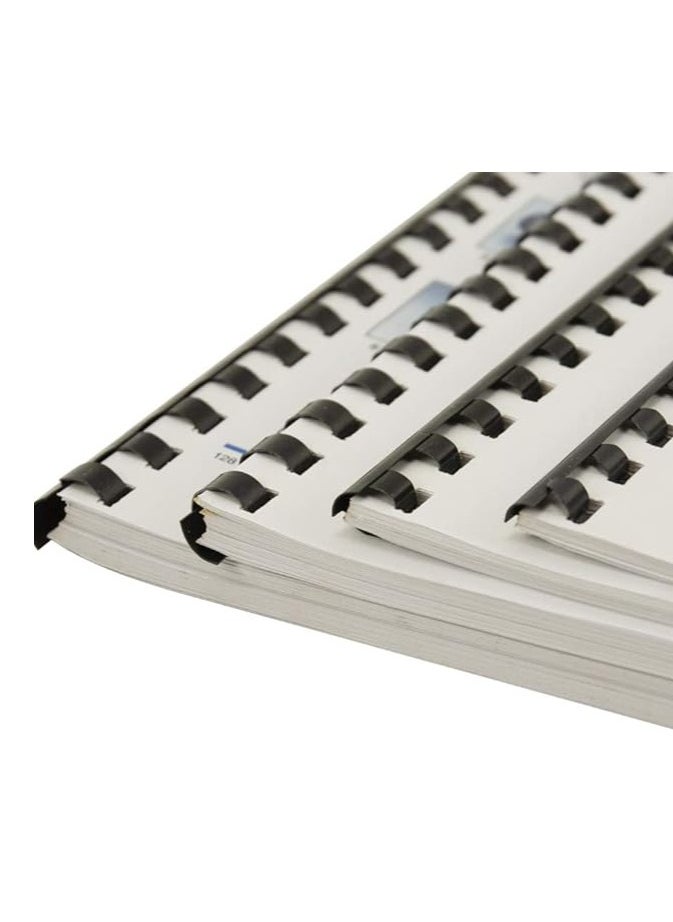 MASTER PLUS Comb Binding Spiral 12mm Plastic 100 Sheet 100pcs  - Image 3
