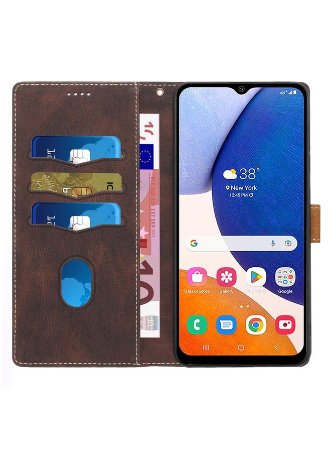 S-TOP Case For Samsung Galaxy A26 5G Grid Stitching Leather Phone Case with Lanyard - Image 4