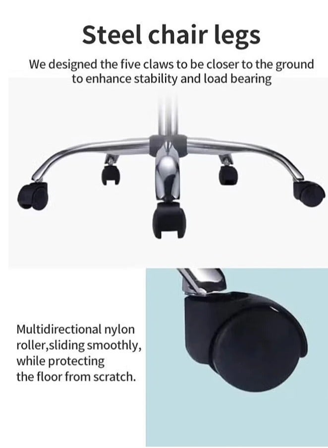 Snooe Office Chair, High Back Office Computer Desk Chair with Armrest, Height Adjustable Home Office Work Station Chair - Image 5