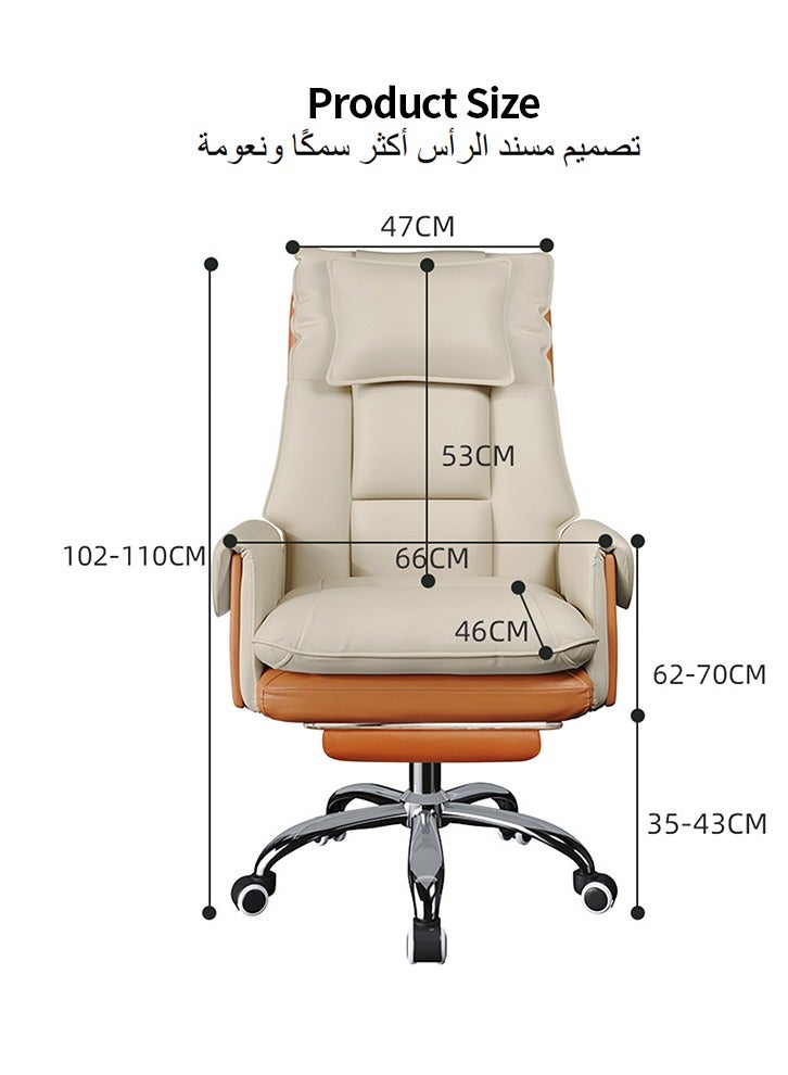 Snooe Office Chair, High Back Office Computer Desk Chair with Armrest, Height Adjustable Home Office Work Station Chair - Image 4