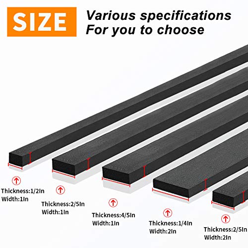 DGSL Weather Stripping Door Seal Strip for Doors and Windows, 1In x 1/8In X 33Ft Foam Insulation Tape Self Adhesive,Sound Proof,Weatherstrip,Pipe Cooling, Air Conditioning Seal Strip - Image 2