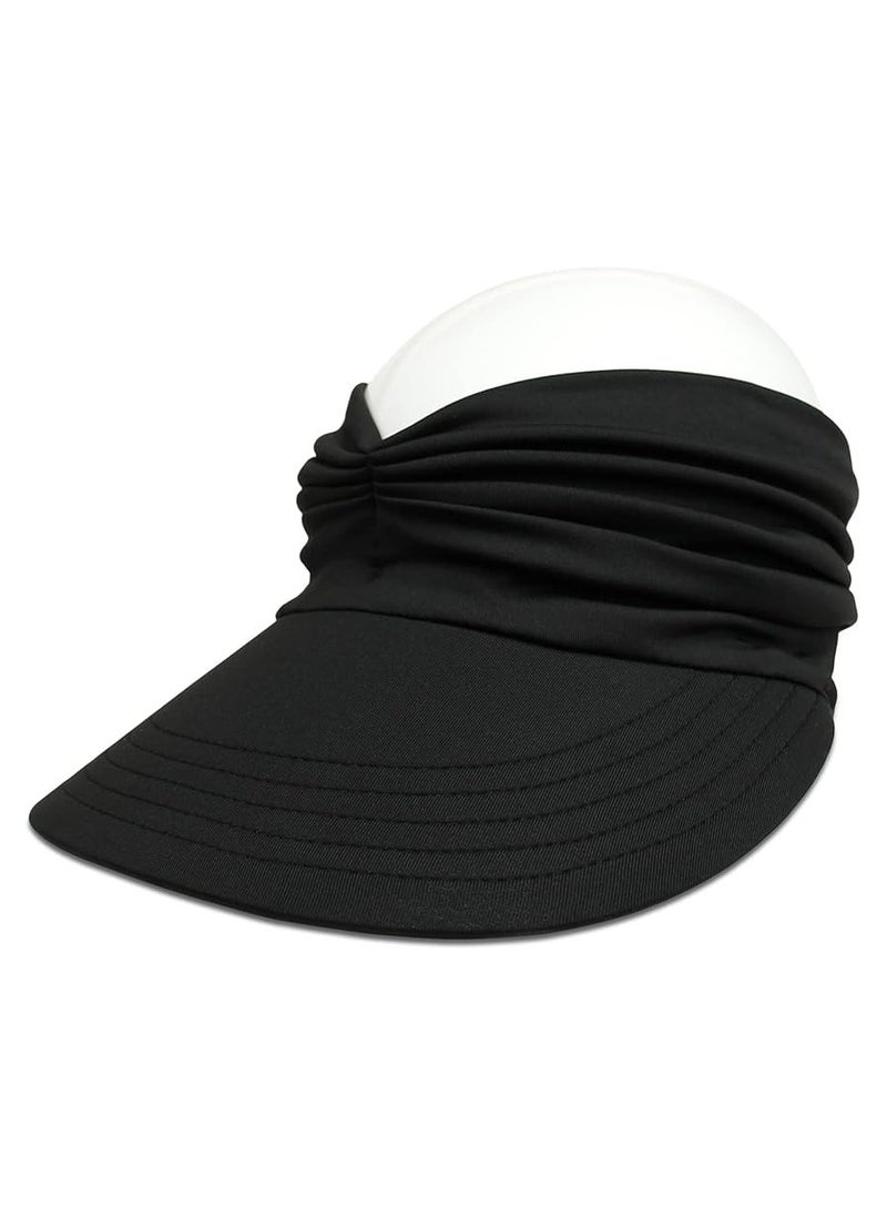 Goolsky Womens Sun Visor Hat Wide Brim Summer UPF 50+ UV Protection Beach Sport Cap  - Image 5