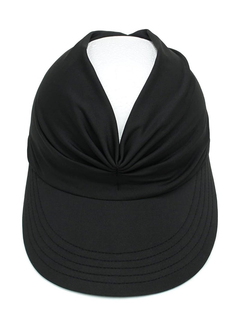 Goolsky Womens Sun Visor Hat Wide Brim Summer UPF 50+ UV Protection Beach Sport Cap  - Image 4