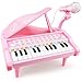 Love&Mini LoveMini Piano Keyboard Toys for Girls 24 Keys Toddler Piano Music Toy Instruments with MicrophonePink Piano Toys for 1 2 3 4 5 Years Old Girls Birthday Xmas Gifts 24 Keys Pink Piano Toy - Image 2