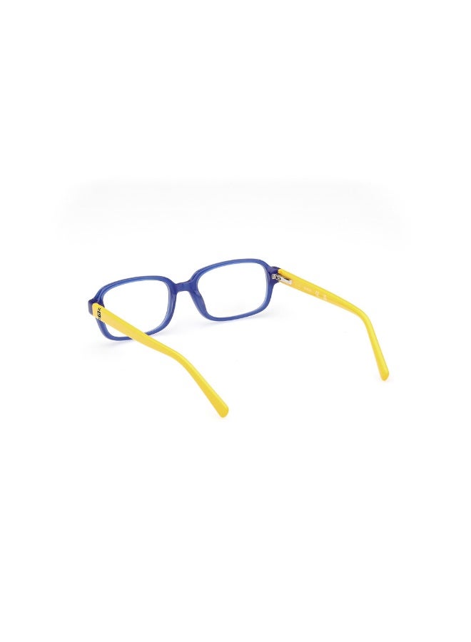 GUESS Gu9230 Rectangular Acetate Frames For Boys Size 47, Yellow Blue - Image 3