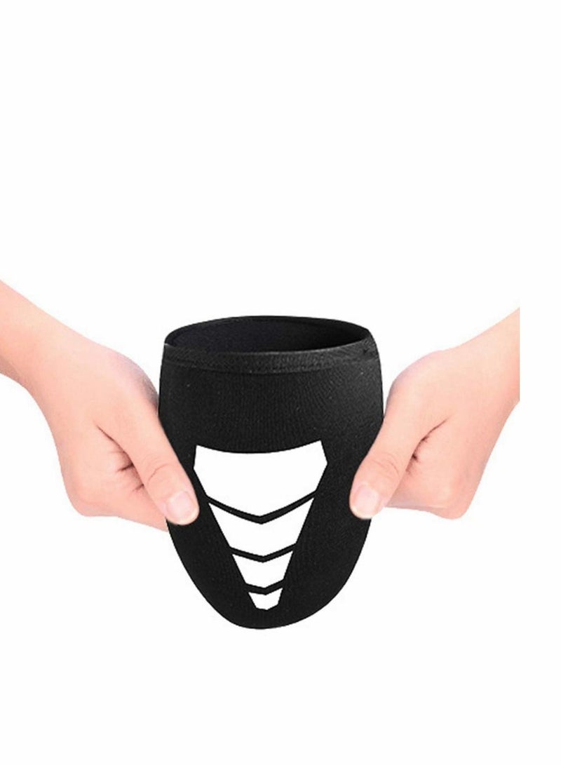 Excefore أغطية أصابع الأحذية للدراجات شتوية دافئة أغطية أحذية الدراجات الواقية سوداء/1 زوج - Image 3