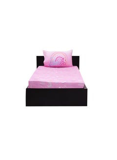 Hotel Linen Klub Kidz Klub Barbie Doll Pink Fittedsheet Twin 2pcs Set - Fabric 144TC Poly Cotton Printed Size: 1pc Fitted Sheet 120x200+25 cm +Pillowcase 50x75cm  - Image 2