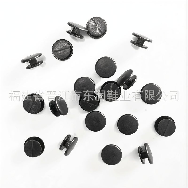 Shoe Charms Buttons Black 8mm For Fix Loose Broken Rivets Prevent Charm Falling Off - Image 2