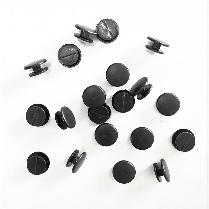 Shoe Charms Buttons Black 8mm For Fix Loose Broken Rivets Prevent Charm Falling Off - Image 1