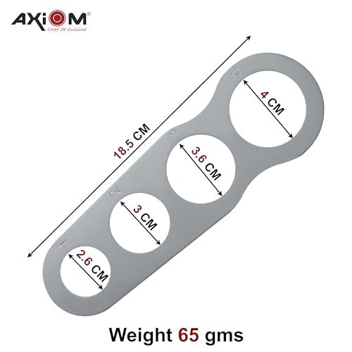 AXIOM Stainless Steel Spaghetti Pasta Measurer Tool. Set of 2 Portioning Tools with 4 Serving Portions. Precise Pasta Measuring Kitchen Gadget - Image 5