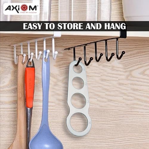 AXIOM Stainless Steel Spaghetti Pasta Measurer Tool. Set of 2 Portioning Tools with 4 Serving Portions. Precise Pasta Measuring Kitchen Gadget - Image 3