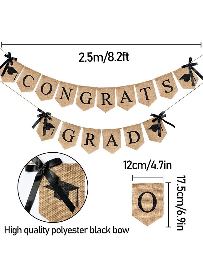 UP TO DATE 2025 Graduation Party Wall Hanging Decorations Paper Banner for Family Graduation Classroom High School Graduation All Grades - Image 2
