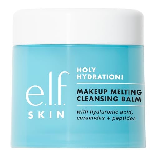 elf SKIN Holy Hydration Makeup Melting Cleansing Balm Face Cleanser Makeup Remover Infused with Hyaluronic Acid to Hydrate Skin