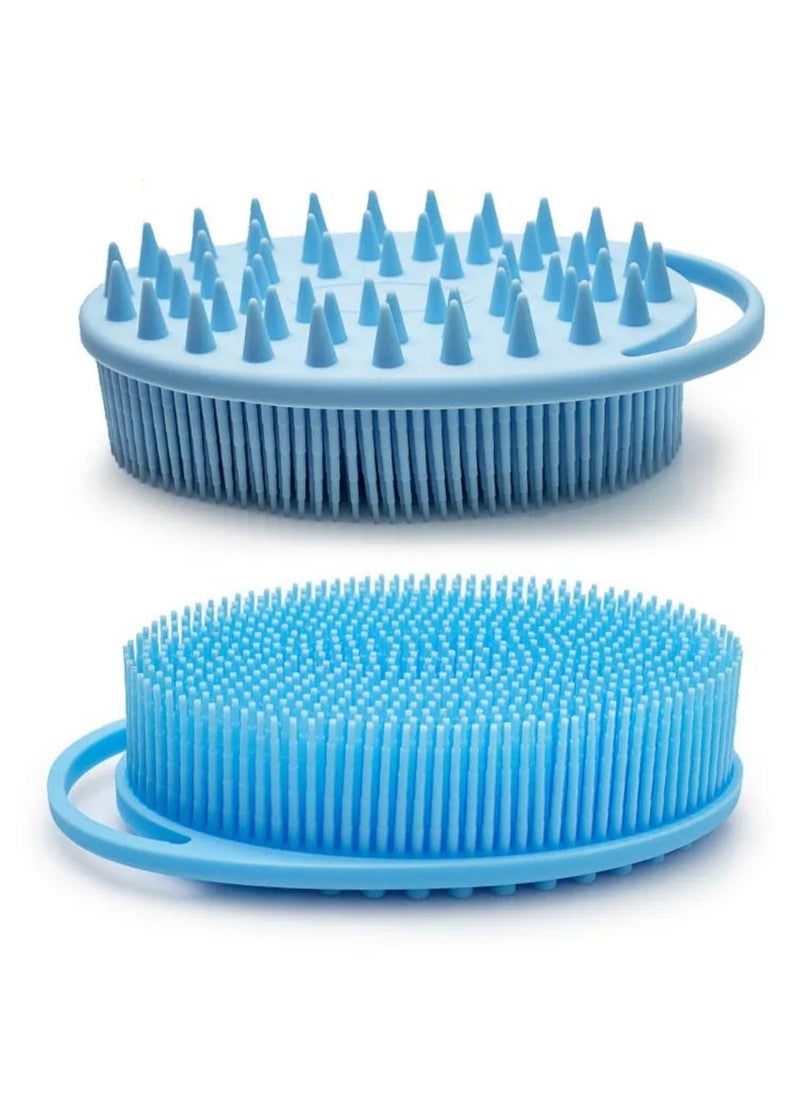 Prime by javaudan Silicone Body Scrubber & Scalp Massager 2in 1 Exfoliating Shower Brush & Shampoo Brush for Deep Cleansing  - Image 1