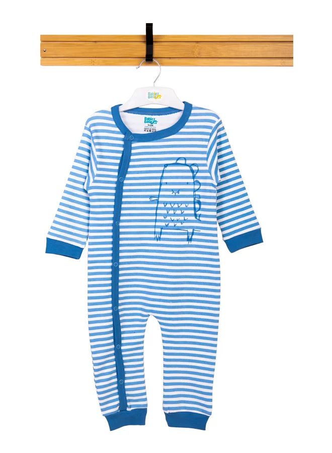 Babies Basic 100% Cotton Printed Long Sleeves Jumpsuit/Romper/Sleepsuit For Babies