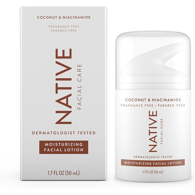 native Coconut & Vitamin B3 Moisturizing Facial Lotion - Image 1