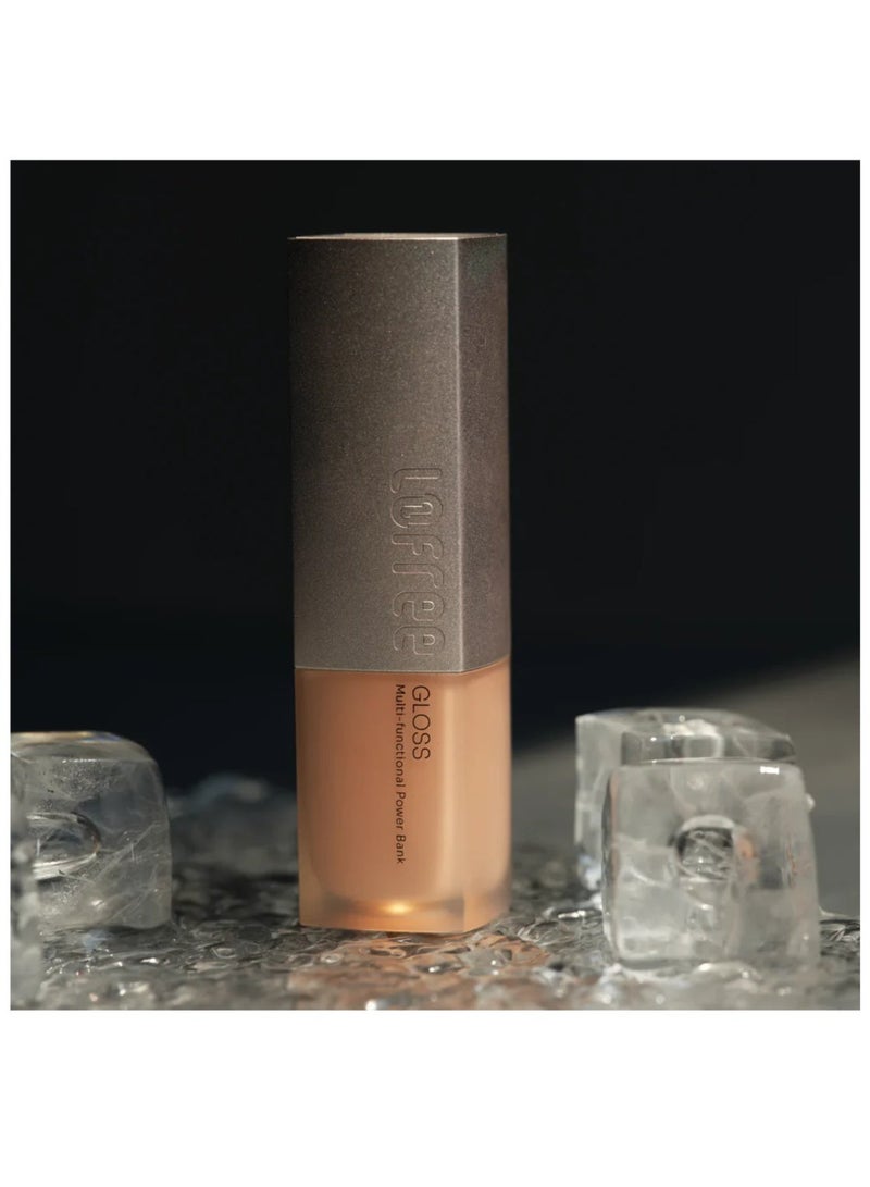 Lofree Gloss Power Bank 5000mAh, 22.5W Fast Charging USB-C Portable Charger, Ultra-Compact Lipstick Design, LED Light Effects, Lightweight Power Bank with Cable, Peach Dawn color - Image 4